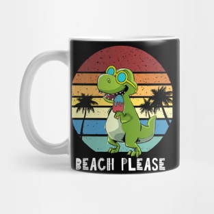 Beach Please, Dinosaur Mug